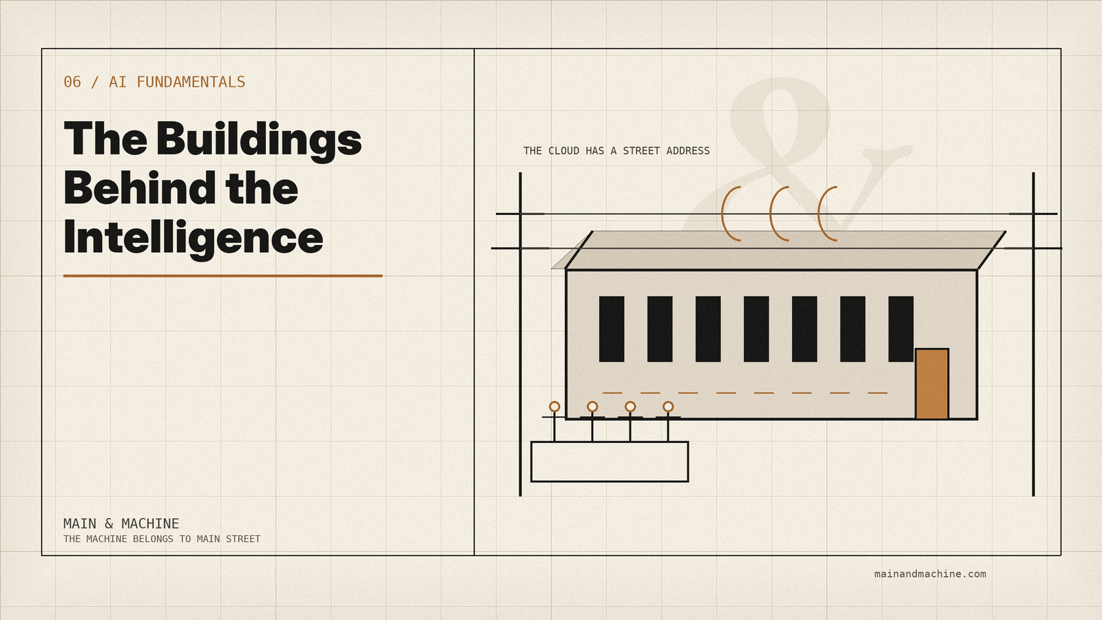 The Buildings Behind the Intelligence